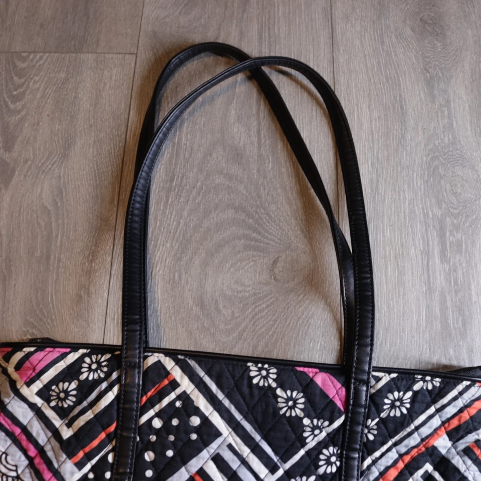 Bolso de Mano Vera Bradley Rayas del Norte Algodón Acolchado Cartera de Hombro Foto 4 de 4