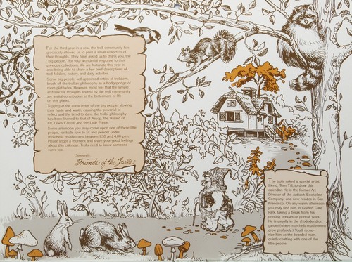 1979 Troll's Words of Wisdom calendar including a treasury of Troll folklore - Picture 2 of 16