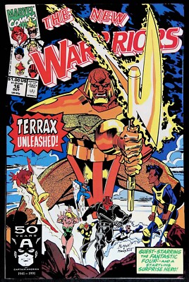 NEW WARRIORS VOL. 1 #16 ~ FN/VF 1991 MARVEL COMICS ~ MARK BAGLEY COVER & ART