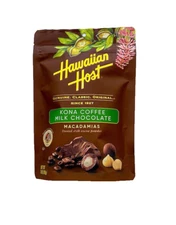 Hawaiian Host Kona Coffee Milk Chocolate Macadamia Nuts 7oz 198g NEW