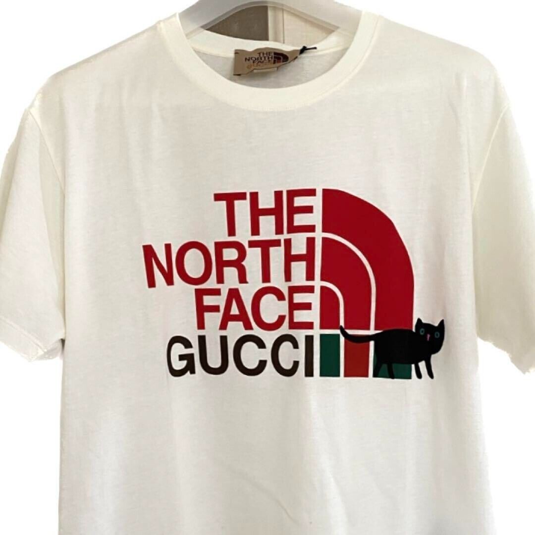 GUCCI THE NORTH FACE cat logo T-Shirt men Size XS Cotton GUCCI THE NORTH FACE cat logo T-Shirt men Size XS Cotton