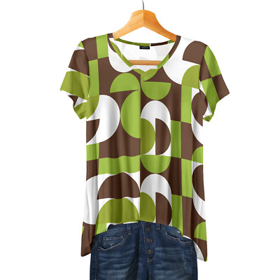 Bon Apple Tea Women's Short Sleeve V-neck Top