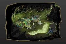 Original LEGO Art Rock Raiders 4980 Tunnel Transport 11"x17" Poster