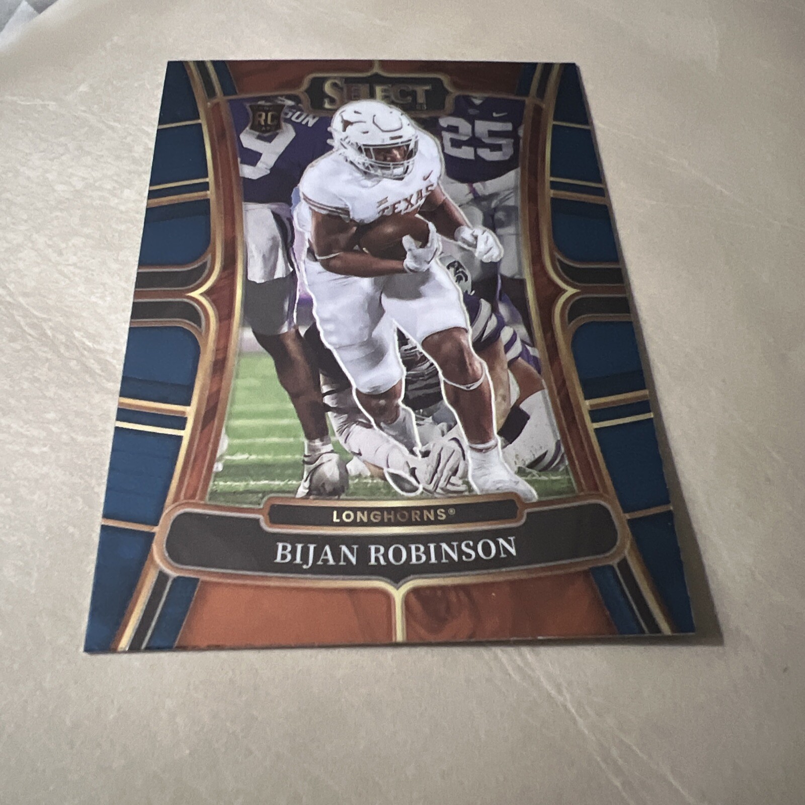 2023 Panini Select Draft Picks Bijan Robinson Rookie RC #9 Texas Longhorns Blue