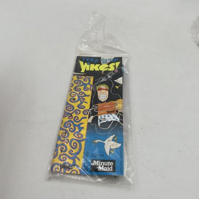 1- Vintage Yikes! Pencil Made USA NOS Advertising Book Mark Ruler Minute Maid