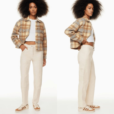Wilfred free Brennan pants cargo utility in cream women s size 00