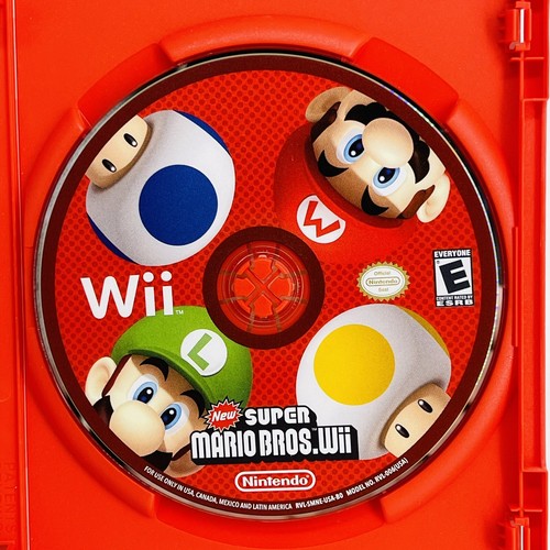 2009 NINTENDO WII NEW SUPER MARIO BROS. W/MANUAL-PLATFORMING-MULTIPLAYER - Picture 5 of 9