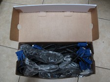 NEW  LOT of 15 High Quality VGA Cables Male To Male DB-15 Open Box FREE SHIP