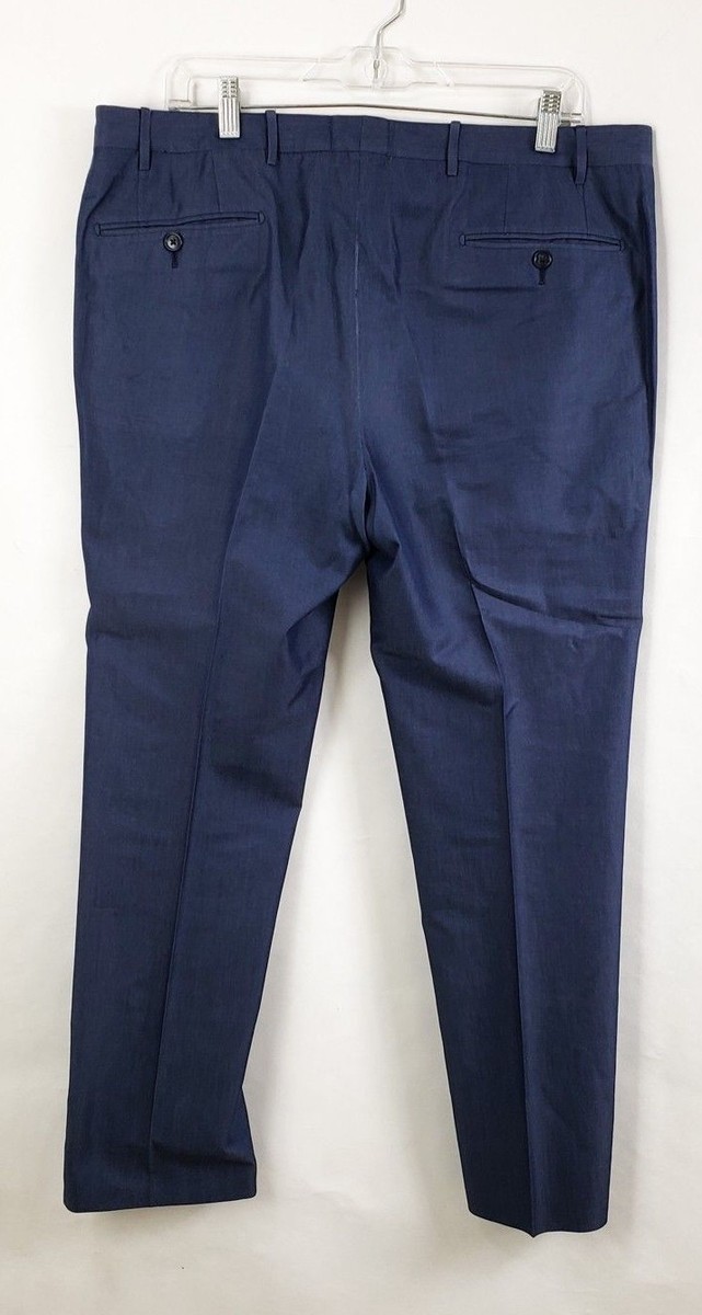 Corneliani Men Suit Blue Cotton/silk 52 7 R Lining Rayon 100