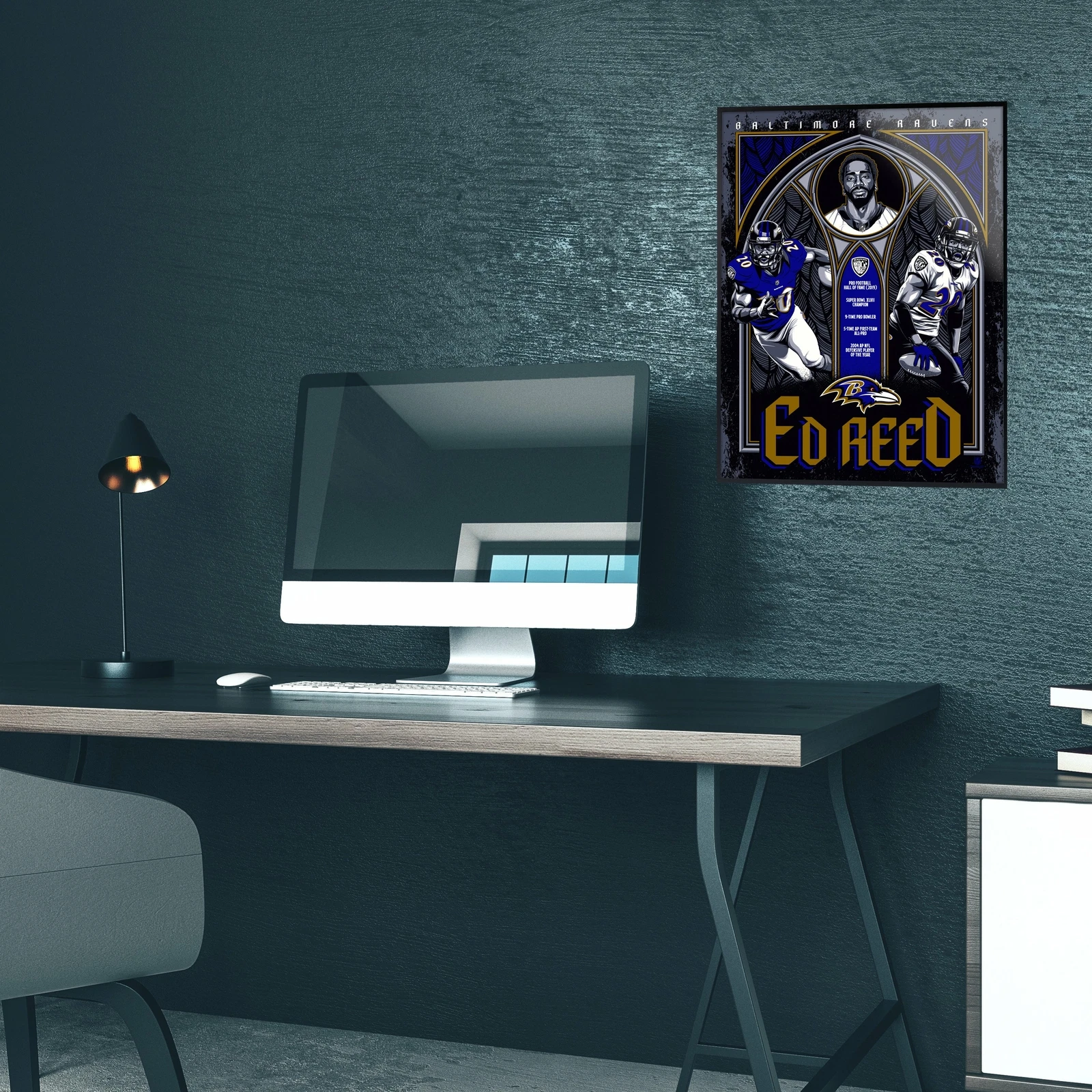 Phenom Gallery Baltimore Ravens Ed Reed Poster