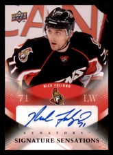2010-11 Upper Deck Signature Sensations #SSNF Nick Foligno