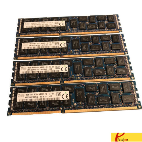 RAM mémoire 64 Go (4 X16 Go) DDR3 1866 DIMM Apple Mac Pro fin 2013 A1481 MacPro 6,1 - Photo 1/1