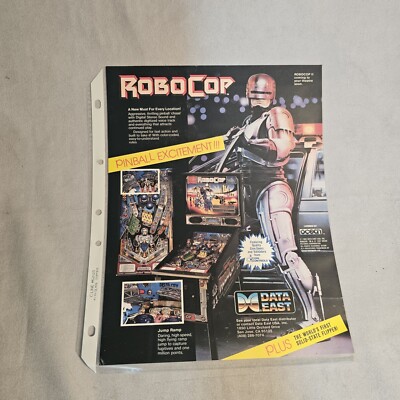 Data East Robocop Pinball Flyer Flipper Werbeflyer Promo