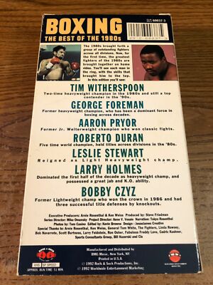 Boxing Vol. 2 Best of the '80s VHS VCR Video Tape Movie