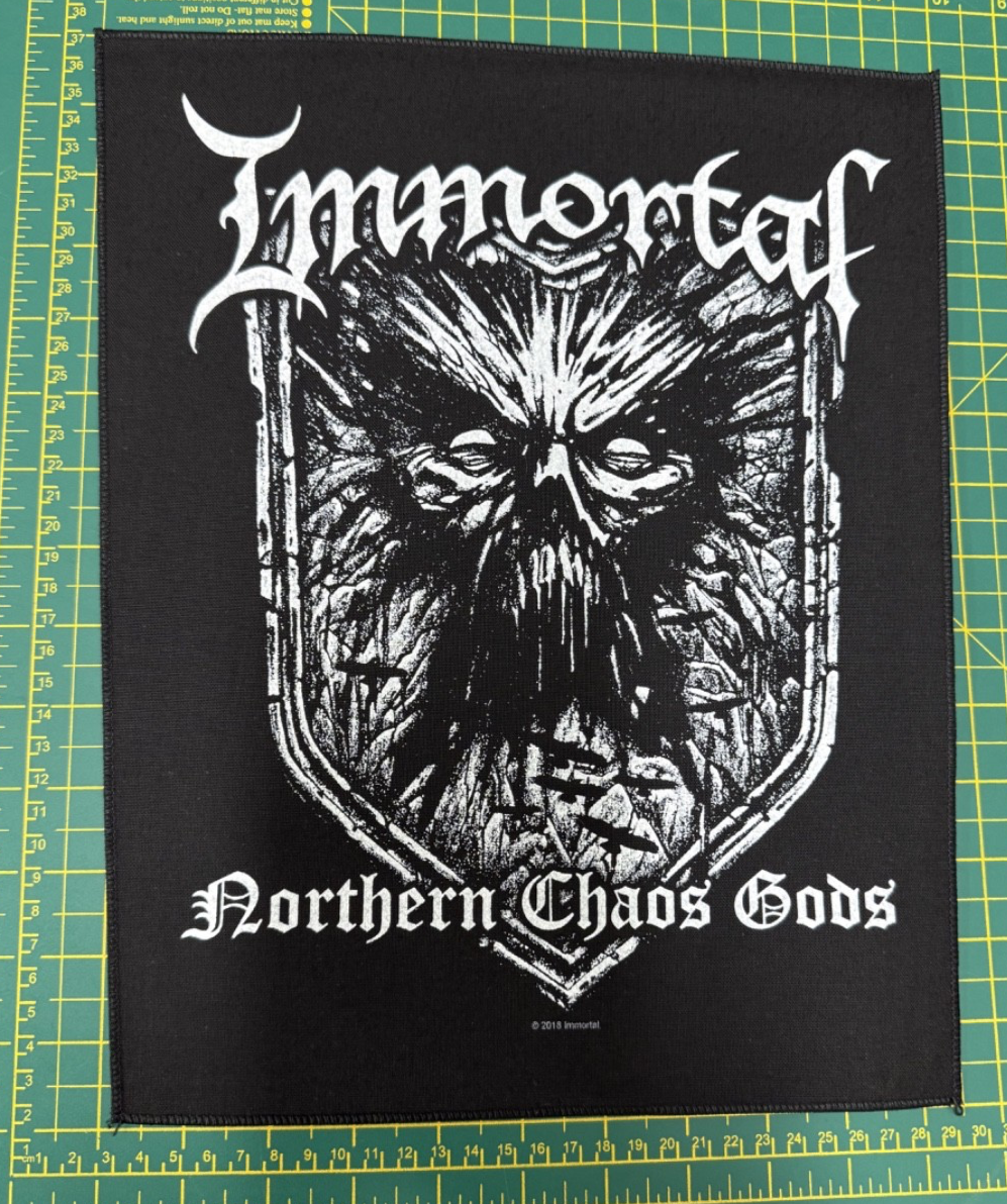 Immortal Northern Chaos Gods Large Size Sew On Back Patch Officially Licensed