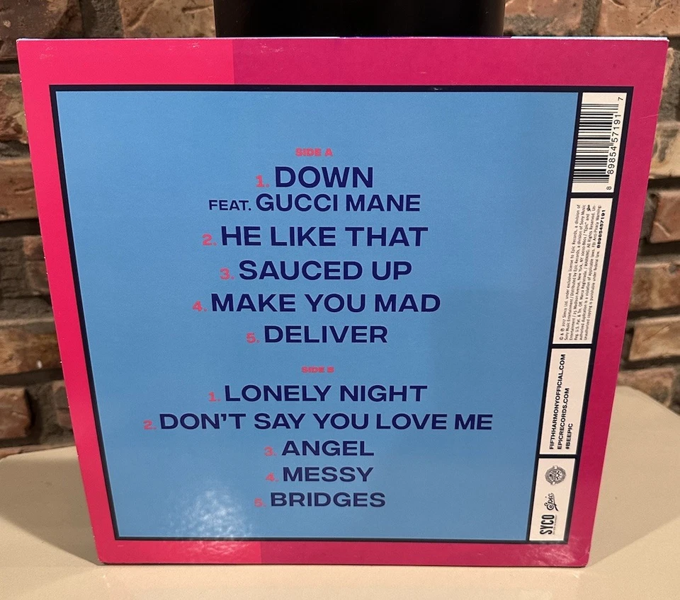 FIFTH HARMONY " Self-Titled " 5th Signed LP Autographed 4 Members! Blue Swirl - Image 2 of 4