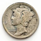 1921 Mercury Dime Better Date Silver 10C VG/F Key Early Date Collector Coin Rare