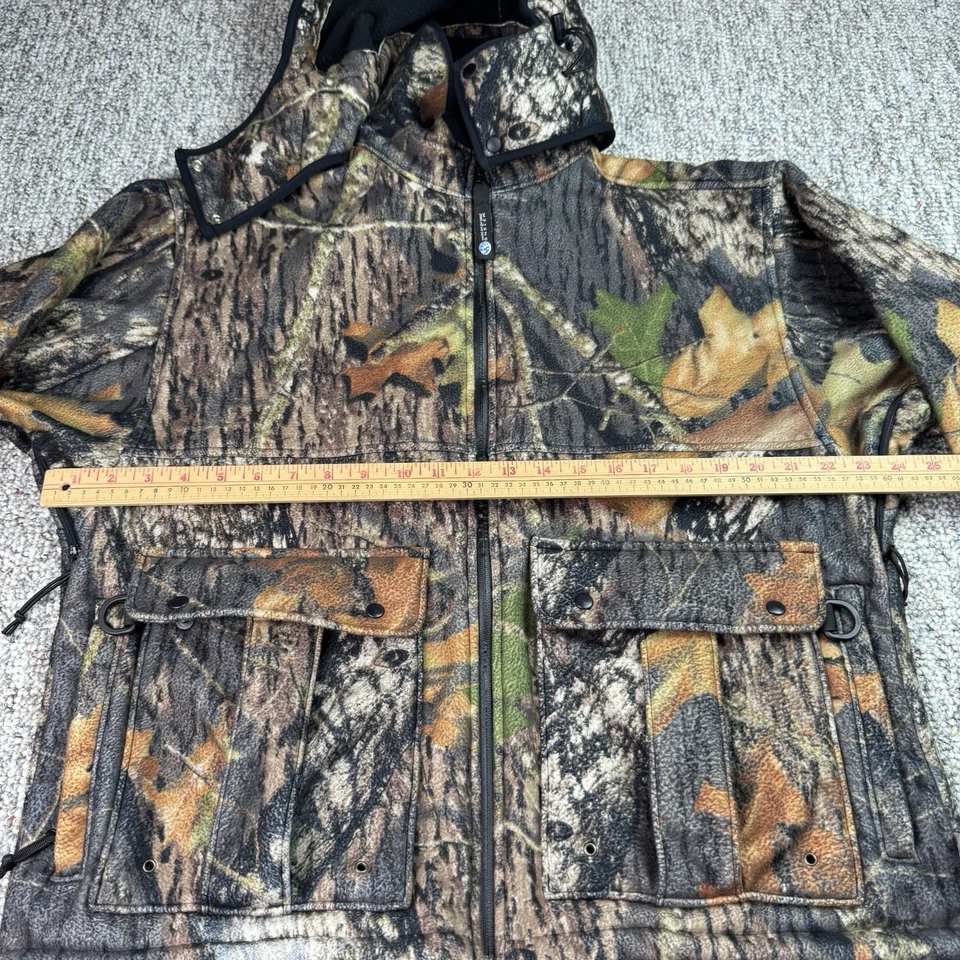 Rivers West Mens Medium Camo Jacket Fleece Waterproof Hydro2 PowerLock Mossy Oak - Image 3 of 4
