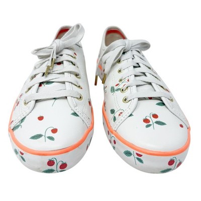 Keds x Rifle Paper Kickstart Leather Sneakers Strawberry Design 9.5