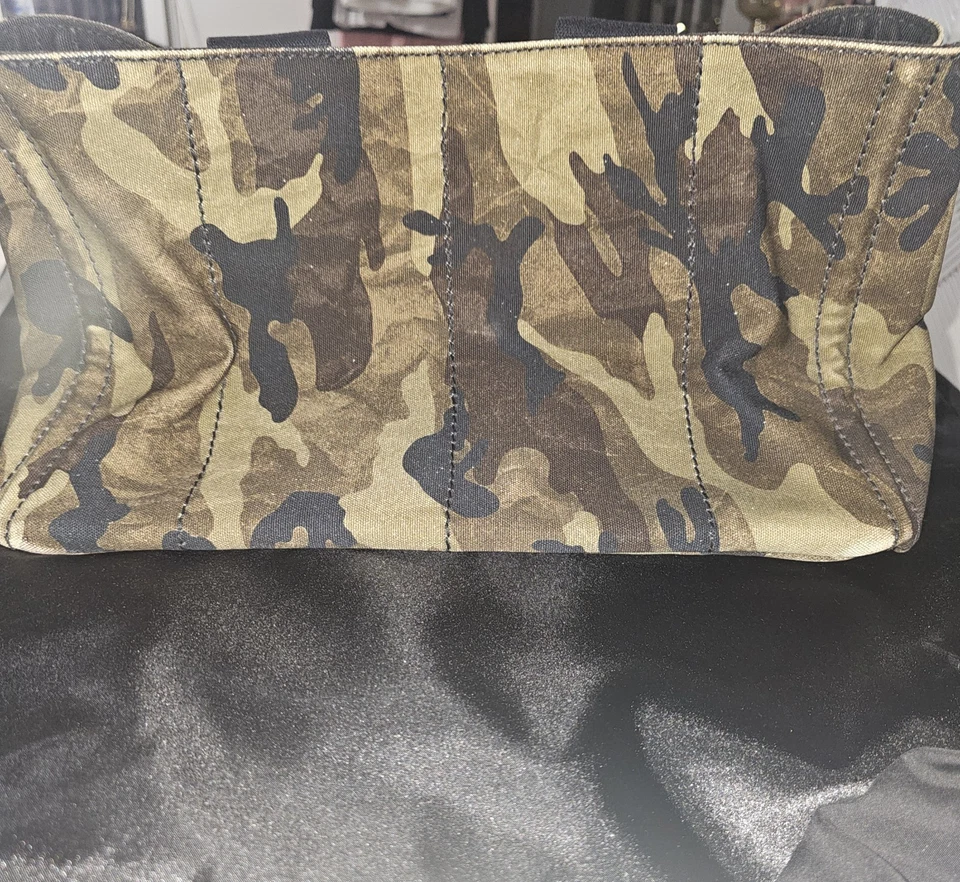 PRADA Canapa Camouflage Tote Bag 100% Authentic Used - Image 3 of 4