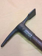 Vintage Ice Axe Unknown Maker Antique Mountaineering Tool 85cm 460g #2411