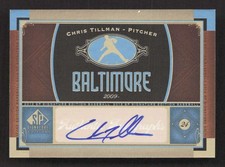 2012 SP Signature Edition Chris Tillman #BAL9 Auto Baltimore Orioles TV2893