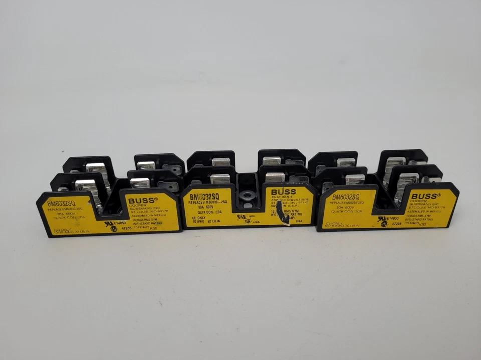 Lote de 3 - Bloco de distribuição de energia BM6032SQ Buss 30A 600V - Opção no dia seguinte - Imagem 2 de 4