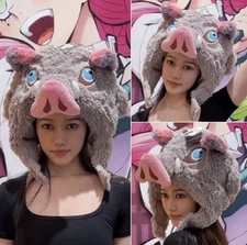 Demon Slayer Inosuke Wild Boar Hat Cosplay Plush