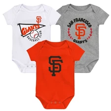 Newborn & Infant Orange/White/Heather Gray San Francisco Giants Biggest Little
