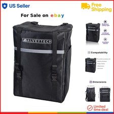 Insulated Nylon Backseat Bag for Scooters Wheelchairs Large Capacity Storage
