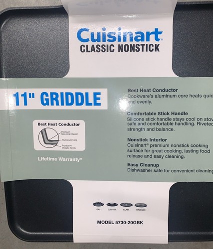 Cuisinart 11” parrilla clásica antiadherente - Imagen 3 de 4