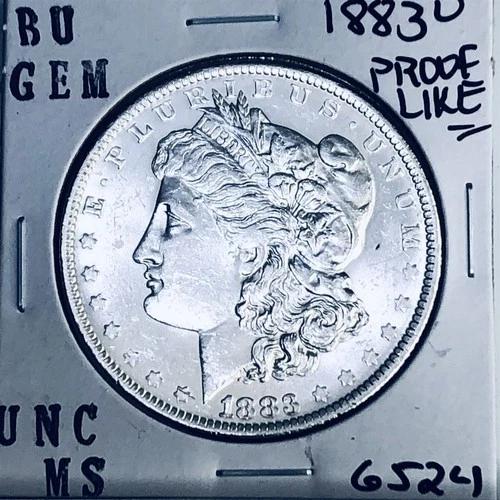 1883 O BU GEM MORGAN SILVER DOLLAR UNC MS+++ U.S. MINT RARE COIN 6524