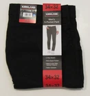 NWT Mens KIRKLAND SIGNATURE Black 5-Pocket Pants W 34 x L 32