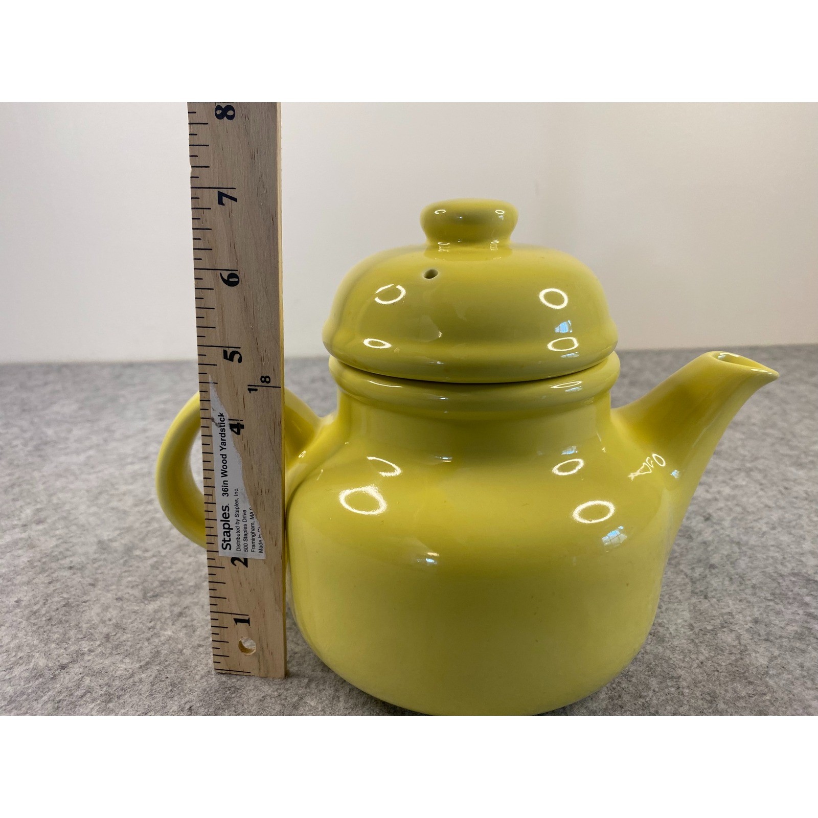 Vintage 1983 Gailstyn-Sutton Rondo Yellow Ceramic Teapot Japan Retro ...