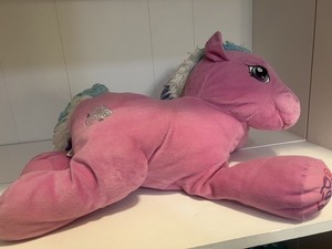 HTF 2004 G3 My Little Pony Toola Roola 20" Vintage Rare pillow plush.