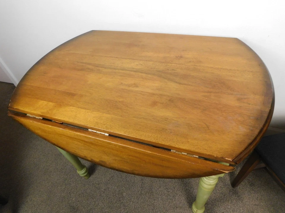 Mesa abatible estilo antiguo de colección con encanto de campo 42" comedor cocina ¡ENVÍO! Foto 2 de 4