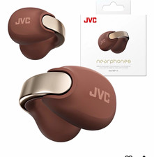 JVC Nearphones HA-NP1T Wireless Bluetooth In-Ear Earbuds Multipoint Brown/Silver