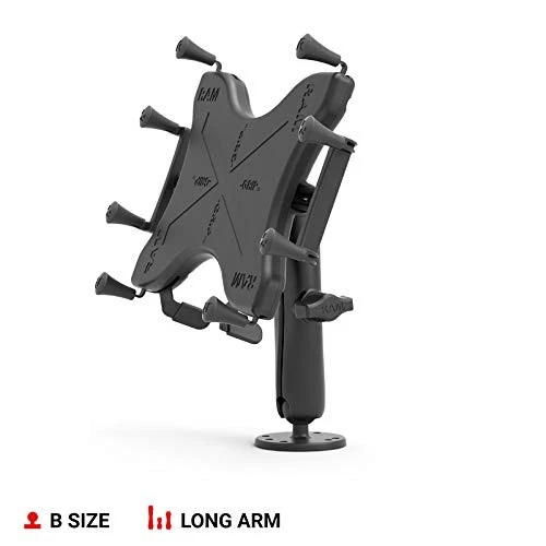 X-Grip Drill-Down Double Ball Mount for 9"-11" Tablets RAM-B-101-C-UN9U with ... - Image 2 of 4