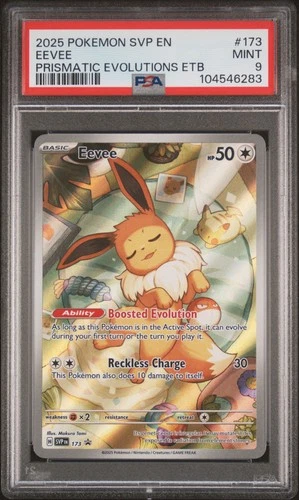 2025 POKEMON SVP EN-SV BLACK STAR PROMO #173 EEVEE PSA 9