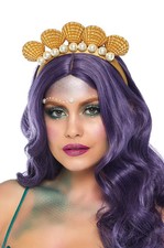 Brand New Pearls Golden Shells Mermaid Headband