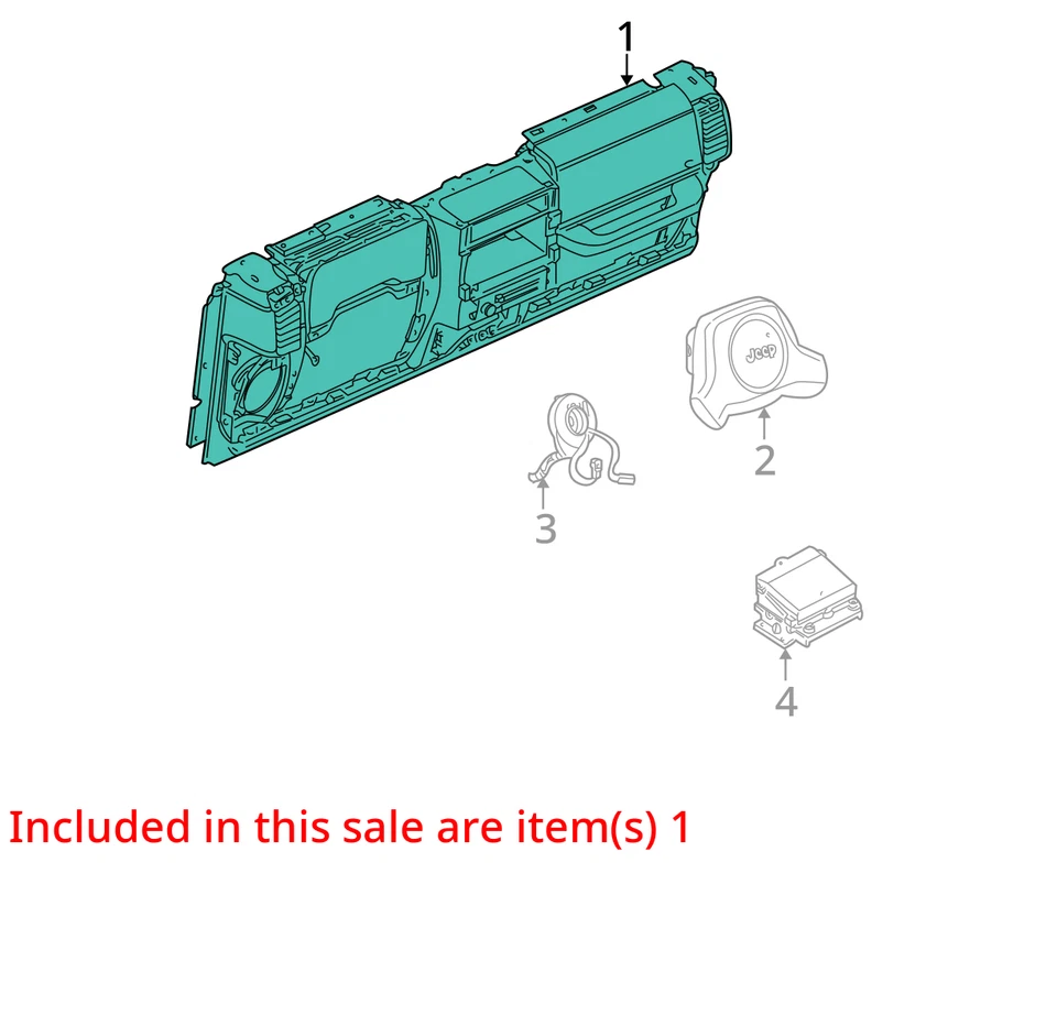 Jeep Wrangler 2004 airbag de pasajero derecho fabricante de equipos originales Foto 4 de 4