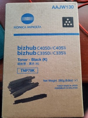Konica Minolta BizHub C4050i/C4051i C3350i/C3351i TNP79K AAJW130 Black Toner