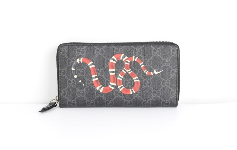 【GUCCI】GG ZIP AROUND WALLET Gucci Snake Zip Long Wallet Black 12345 73338989 | eBay
