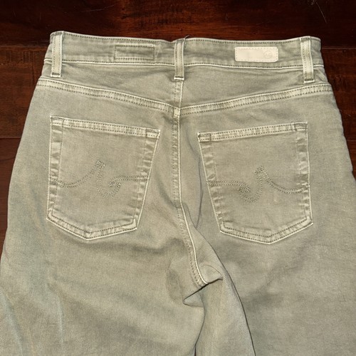 AG Saige Wide Leg Crop High Rise Fit Jeans Size 26 Saige Green EUC - Picture 7 of 10
