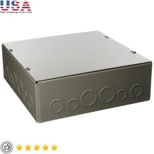 Industrial Junction Box Pull Box 16 Gauge Carbon Steel UL CSA ANSI-61 Gray New