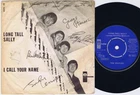 THE BEATLES Long Tall Sally Danish 45PS 1964 Blue Odeon Old Logo 7”