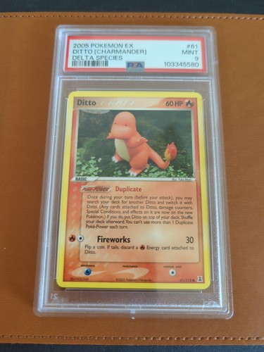 2005 Pokemon EX Ditto Charmander Delta Species 61/113 PSA 9 MINT - Picture 3 of 6