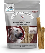 Tartar Shield Soft Rawhide Chews  Safe Dental Treats 1.09 Pound Pack of 1 