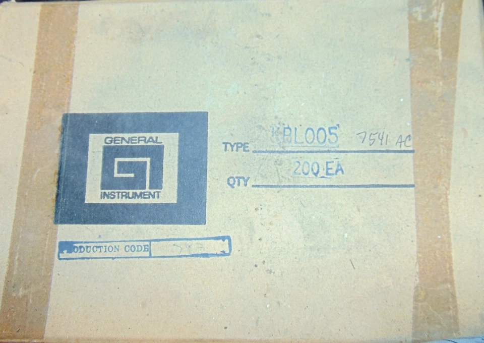 200 COUNT GENERAL INSTRUMENT KBL005  BRIDGE RECTIFIER + NOS NIB HIGH GRADE 1975 - Image 2 of 4