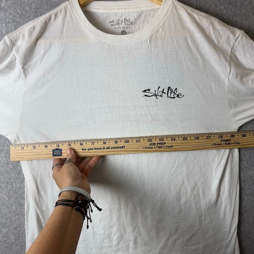 Salt Life Fishing Graphic Long Sleeve T-Shirt Youth XL Flag USA 4th of July - Picture 7 of 8